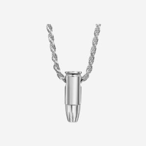 9mm Hollow Point Necklace-Pendant 24 Rope Chain