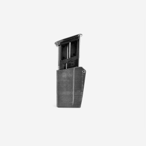 S-W M-P 5.7 Mag Pouch - eAMP LoPro MagP1306 - Triple - Left Side Bullets Forward - Modern Brushed - MOLLE