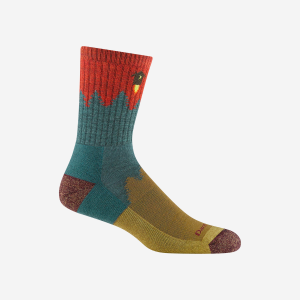 Men's Number 2 Micro Crew Midweight Hiking Sock-Large-Green