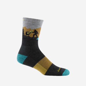 Men's Close Encounters Micro Crew Midweight Hiking Sock-Charcoal-Medium