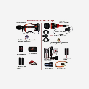 Predator Pro hunters Package - Red and IR 850nm