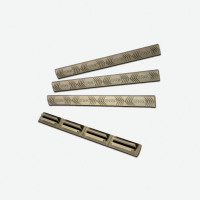 4-Slot M-LOK WedgeLok Rail Covers, 4 Pack, Dark Earth