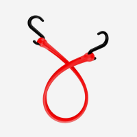 Standard Duty Bungee Straps - Nylon S Hooks-Red-24"