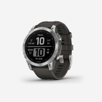 Garmin fenix 7 - Silver with Graphite Band