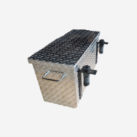 Polaris Full Size Ranger Diamond Plate Aluminum Tool Box Large 31"