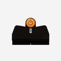 DXT2 Big Dot Night Sights Orange - Tritium Rear - Glock Suppressor Hgt 17,19,22-24,26,27,31-36,38,45