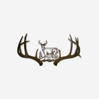 Whitetail Deer Metal Wall Art