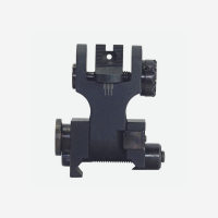 AR-15 Tritium Folding Rear Sight - CSAT Aperture