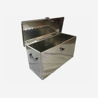 Diamond Plate Aluminum Tool Box 24" Universal Fit