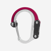 Heroclip Medium - Silver and Red