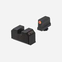 Night Fision Optics Ready Stealth Lower 1/3rd Night Sight Set for Glock 17/19/34 w/ RMR/507c/SRO/ACRO-Glock 17/19/34 w/ RMR/507c/SRO/ACRO-Orange-Black