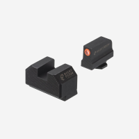 Night Fision Optics Ready Stealth Night Sight Set for Glock 48 w/ 507k-Glock 48 w/ 507k-Orange-Black- Serrated Front + Serrated Square Rear