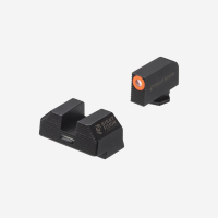 Night Fision Costa Ludus Night Sight Set for Glock 42/43/43x-Glock 42/43/43x-White-Blank- Serrated Front + Serrated Square Rear