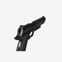 Night Fision Perfect Dot Night Sights- Novak Cut 1911-180 Blade Height-Yellow-Blank-U Notch Rear+Front