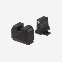 Night Fision Optics Ready Stealth Night Sight Set for Sig P320 w/ DPP/509t/Acro-Sig P320 w/ DPP/509t/Acro-Black-Blank- Serrated Front + Serrated Squar