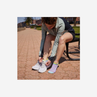Women's Run No Show Tab Ultra-Lightweight Running Sock-Ash-Medium