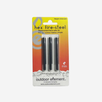 Hex Fire-Steel Replacement 3pk, Contour Feather Knife