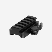 UTG 5-Slot QD Lever Mount Adaptor and Riser, Medium Profile