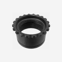 UTG Standard AR15 Steel Barrel Nut, Black Phosphate Finish