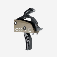 Iconic by RISE Independent Two-Stage Trigger with Anti-Walk Pins - Graphite Gray