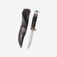 Buffalo Horn Mini FINN Hunter with Leather Sheath