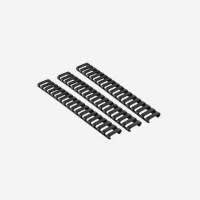 18-Slot Ladder LowPro Rail Covers (3 pack)-Dark Earth