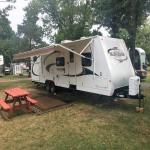 36' Forest River Surveyor, Out Door Kitchen, Private Bedroom