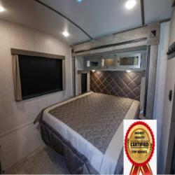 2019 Luxury trailer with double slide, king size bed, and private bunk room! This unit is delivery only! Free insurance! Plus optional golf cart re...