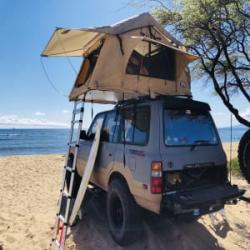 Go ANYWHERE! Triple-locked Toyota Land Cruiser with Tepui RTT roof top tent