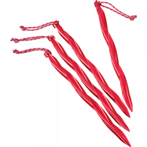 Cyclone Tent Stakes Red