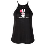 Women's I Will Cut You High Neck Tank