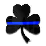 American Liquid Metal - Thin Blue Line Shamrock Sign