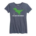 Women's T-Rex Hates Hand Grenades Tee