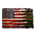 American Liquid Metal - Combat Transformation Flag Sign