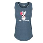 Women's I Will Cut You Tank Blue