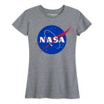 Women's NASA "Meatball" Insignia Tee Gray