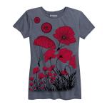 Women's Paratrooper Poppy Field Memorial Tee