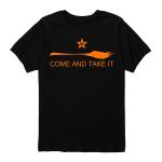 Kids Halloween - Come And Take It Broom Tee