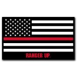 Thin Red Line Flag Sticker