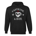Caffeine & Hate Skull Mug Hoodie