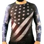American Flag Long-Sleeve Rash Guard