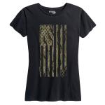 Women's Tiger Stripes Camo Flag Tee