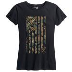 Women's MARPAT Camo Flag Tee