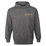 Vettys Boot Statue Logo Charcoal Hoodie