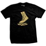 Vettys Gold Boot Black T-Shirt
