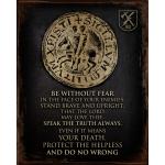 Black Templar Vintage Tin Sign