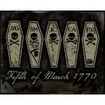 Boston Massacre Vintage Tin Sign