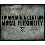 Moral Flexibility Vintage Tin Sign