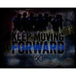 Keep Moving Forward Police Vintage Tin Sign
