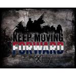 Keep Moving Forward Washington Vintage Tin Sign